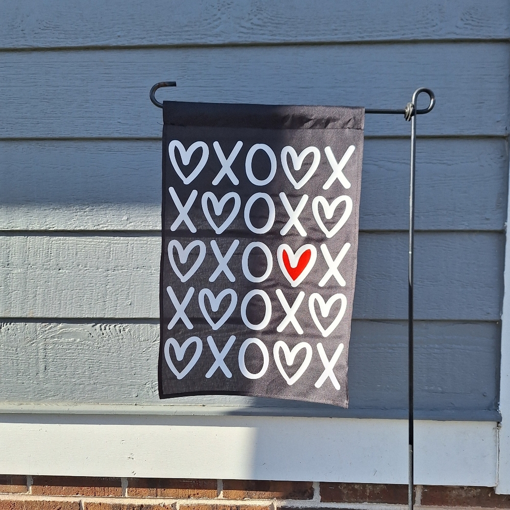 Valentines Day garden flag, Handmade NEW!